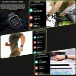⁦DMG TECH 1.85" Smart Watches for Men with Bluetooth Call (Answer/Make Call),New Fitness Tracker, IP68 Waterproof Military Smart Watches with Heart Rate, Blood Oxygen and Sleep Monitor (Black)⁩ - الصورة ⁦4⁩