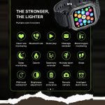 ⁦DMG TECH 1.85" Smart Watches for Men with Bluetooth Call (Answer/Make Call),New Fitness Tracker, IP68 Waterproof Military Smart Watches with Heart Rate, Blood Oxygen and Sleep Monitor (Black)⁩ - الصورة ⁦6⁩