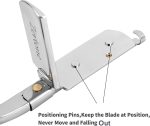 ⁦Zertone Straight Razors for Men Natural Wood Scale with 20 Double Edge Blades - Professional and Close Shaving Straight Edge Razor- Manual Shaver, Barber Razor Blade (Aluminum)⁩ - الصورة ⁦4⁩
