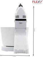 ⁦FLEXY® Germany Turbo 7 Speed 250W Hand Mixer With 2 Beaters, 2 Dough Hooks And 2L Bowl - 2 Years Warranty⁩ - الصورة ⁦5⁩