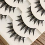 ⁦KASTWAVE False Eyelashes, 5 Pairs Japanese Style Makeup Thick Eyelash Extension, Cosplay Makeup Eyelashes, Reusable Handmade Lashes for Eye Makeup⁩ - الصورة ⁦5⁩