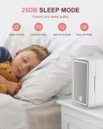⁦Makeup Fridge, Make-Up Mini Fridge, with Dimmable Led Light Mirror, Portable Small Refrigerator for Cosmetics, Skin Care and Food, 4L Mini Fridge for Bedroom, Car, Office & Dorm, Cooler & Warmer⁩ - الصورة ⁦4⁩