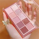 ⁦Xspring 10-Color Eyeshadow Palette, Matte & Shimmer Blendable Makeup, Waterproof Longwear Pigmented Shadows - Perfect for Travel⁩ - الصورة ⁦6⁩