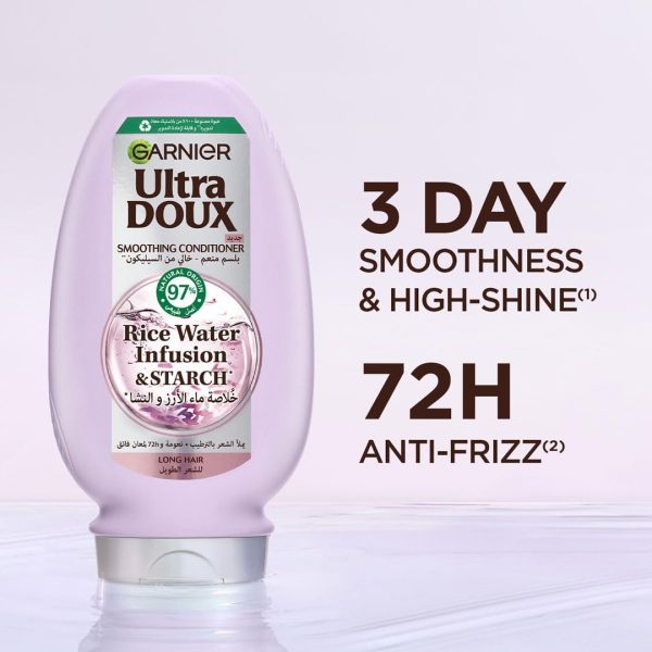 Garnier Ultra Doux Rice water Conditioner, 360 ml (Pack of 2)