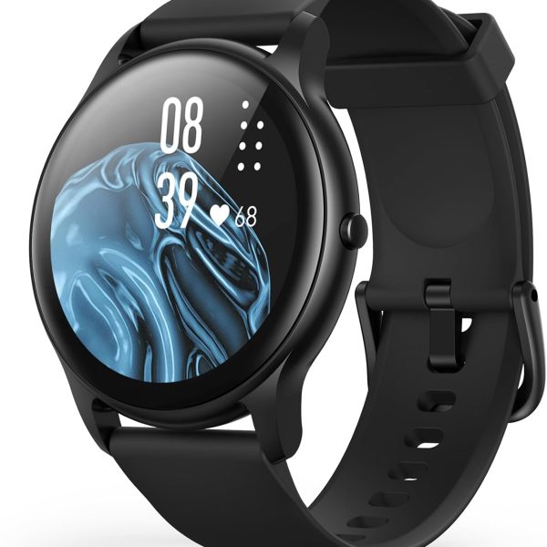 AGPTEK Smartwatch, 1.3 Inch Round Smart Watches for Men, Exercise and Sleep Tracking, IP68 Waterproof