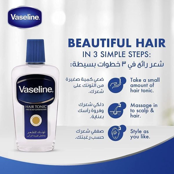 Vaseline Hair Tonic Intensive, 400Ml (Pack of 2)
