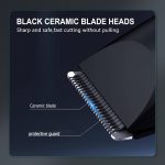 ⁦NALACAL Men's Intimate Razor with LED Light & Display, Body Groomer Shaver, IPX7 Waterproof Electric Razor with Recharge Dock, Replaceable Device, Ceramic Blade Heads, USB Charging, Gift for Men⁩ - الصورة ⁦8⁩