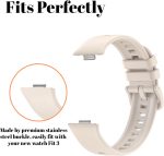 ⁦NESLIN Band Compatible with Huawei Watch Fit 4/4 Pro 2025/Fit 3 Strap with Colorful Buckle, Breathable Silicone Soft Band Comfortable Strap Replacement for Huawei Watch Fit 4/4 Pro Men Women⁩ - الصورة ⁦6⁩