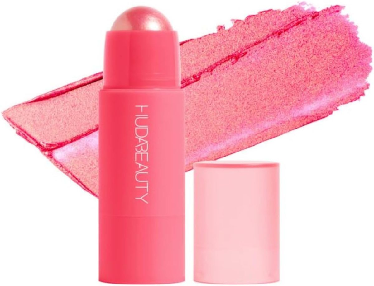 Huda Beauty Cheeky Tint Stick Blush, Hot Pink (Bubblegum Pink), 0.17 Oz (5 g)