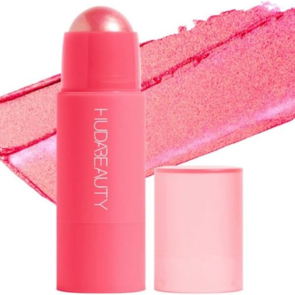 Huda Beauty Cheeky Tint Stick Blush, Hot Pink (Bubblegum Pink), 0.17 Oz (5 g)