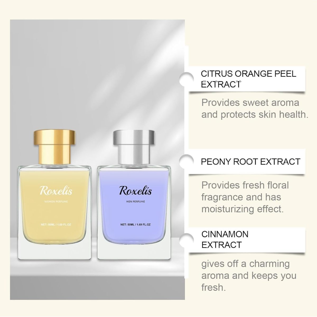 ⁦Pheromone Cologne for Men And Women, Men Perfume Cologne, Long-Lasting Pheromones Spray, Warm and Sunny Men's Perfume, Natural And Fresh Without Pungent, Eau De Parfum Floral And Fruity Perfume(2 Pcs)⁩ - الصورة ⁦5⁩
