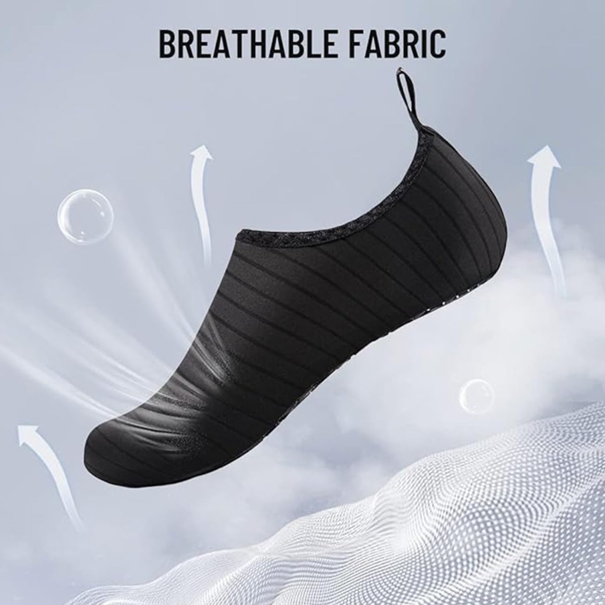 ⁦HI-FINE Water Shoes for Men and Women,Quick-Dry Barefoot Socks Snorkeling Shoes Water Socks for Outdoor Beach Swim Surf Walking Yoga⁩ - الصورة ⁦2⁩