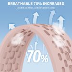 ⁦VEMIGON Breathable Bands Compatible with Samsung Galaxy Watch 7/6/5/4 Band 40mm 44mm/Galaxy Watch 6/4 Classic 47mm 43mm 46mm 42mm/Watch 5 pro 45mm, 20mm Silicone Sport Replacement Strap⁩ - الصورة ⁦2⁩