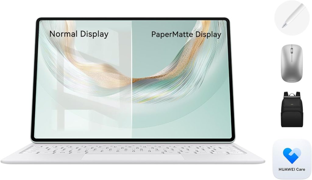 HUAWEI MatePad Pro 12.2" Tablet,12+512G OLED PaperMatte Display, PC-level WPS Office & HUAWEI Notes, GoPaint APP with Brushes, Glide Keyboard, Extra Care+ Wireless Mouse + M-Pencil+ Backpack (Green)