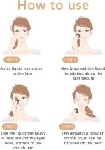 ⁦L&Wen Foundation Liquid with Magic Traceless Makeup Brush, Natural Lightweight Base Makeup Gift Set, Long Lasting, Moisturizing Nourishing, Cover Blemishes, Hide Pores 2WL⁩ - الصورة ⁦7⁩