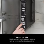 ⁦Ninja Double Stack XL Air Fryer, Vertical Dual Drawer Air Fryer with 4 cooking levels, 2 Drawers and 2 Racks, 9.5L Capacity, 6 Cooking Functions, 8 Portions, Grey, SL400ME, 2 Years Warranty⁩ - الصورة ⁦12⁩