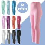 ⁦Chicduo 12 Pack Girls Leggings Girls Cotton Pants Toddler Stretch High Waisted Leggings Soft and Breathable Leggings⁩ - الصورة ⁦3⁩
