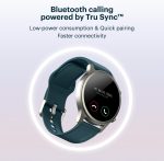 ⁦NoiseFit Halo 1.43" AMOLED Display, Bluetooth Calling Round Dial Smart Watch, Premium Metallic Build, Always on Display, Smart Gesture Control, 100 Sports Modes (Jet Black)⁩ - الصورة ⁦4⁩