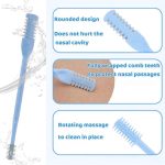 ⁦Tazweeq 5 Pcs Nostril Hair Removal Tool, 2-in-1 Nose Hair Clipper, Nostril Hair Remover Tool, Portable 360° Rotating Nose Hair Cutter with Ear Picker for Women and Men⁩ - الصورة ⁦4⁩