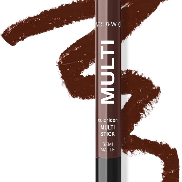 wet n wild Color Icon Cream Eyeshadow Multi-Stick, Moisturizing, Nourishing Velvety Cream-to-Powder Buildable & Blendable Formula, Cruelty-Free & Vegan - Dark Brown Cheat Day