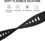 ⁦4Pcs Silicone Strap for Huawei Band 8 Replacement Belt Watchband for Huawei Band 8 WristBand Bracelet⁩ - الصورة ⁦5⁩