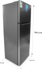 ⁦Ugine Refrigerator 463 Liters, 16.3 Cubic Feet, Single Door, No Frost, Steel - UR2DM463S⁩ - الصورة ⁦9⁩