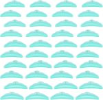 KASTWAVE 40 Pieces Eyelash Perming Curler Perm Pad Reusable Eyelash Perm Silicone Pads 5 Sizes Eyelash Lift Rods Makeup Beauty Tool for Different Length Eyelashes Lifting (Green)