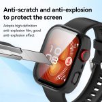 ⁦T Tersely Case and Screen Protector for Huawei Watch Fit 4 Pro, All-around Anti Scratch Shockproof Protective Hard PC Full Cover Tempered Glass Compatible with Huawei Watch Fit 4 Pro (Black)⁩ - الصورة ⁦4⁩