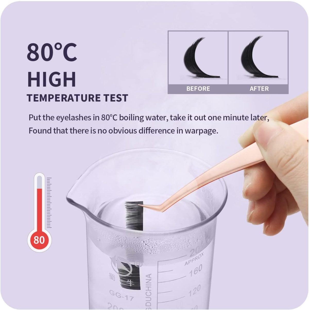 ⁦16 Rows Volume Classic Eyelash Extension 0.05 D Curl 10mm Matte Black Individual False Eye Lashes Extension Salon Use Natural Soft Fake Eyelashes Supplies (0.05 D, 10mm)⁩ - الصورة ⁦5⁩