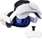 SUIMUMU Compatible with Oculus Quest 2 Head Strap VR Accessories Replacement for Meta Quest 2 Comfort Soft Headband Adjustable Size Elite Strap