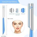 ⁦KASTWAVE Eyebrow Razors Eyebrow scraper Women Facial Razor for Hair Removal Dermaplaning Tool Trimmer Womens Fine Hair Remover Eyebrow Razors and Dermaplane Face Shavers for Women and Men⁩ - الصورة ⁦4⁩