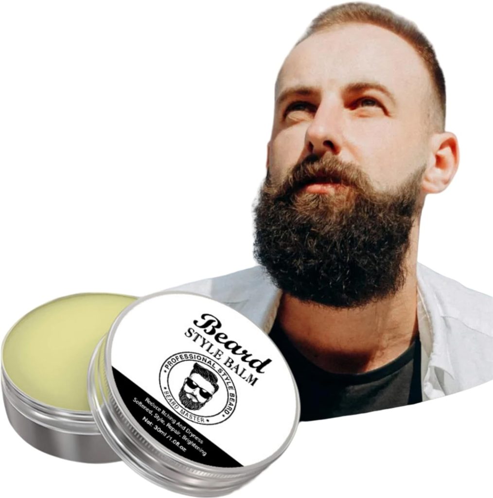 POSICHE Beard Style Balm 30ml Nourishes and Softens, Gentle and Conditioning, All-Natural Ingredients, Styles and Shapes, Promotes Healthy Growth, Adds Natural Shine, Travel-Friendly Size