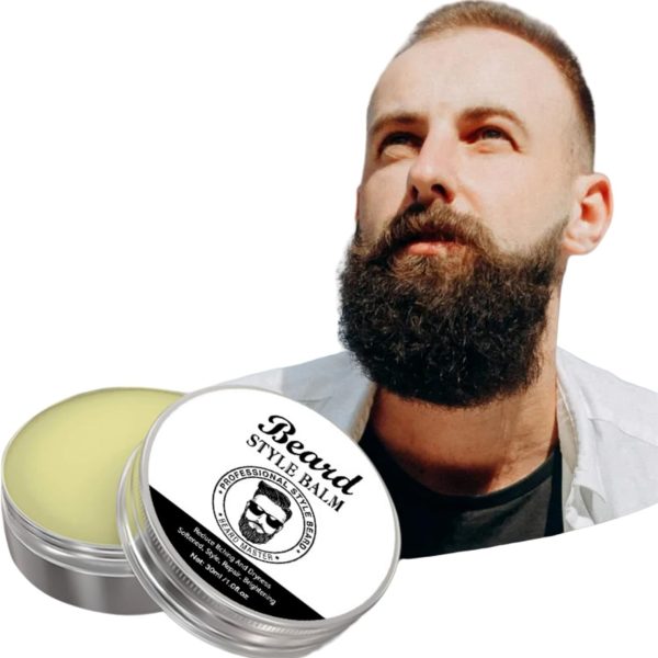 POSICHE Beard Style Balm 30ml Nourishes and Softens, Gentle and Conditioning, All-Natural Ingredients, Styles and Shapes, Promotes Healthy Growth, Adds Natural Shine, Travel-Friendly Size