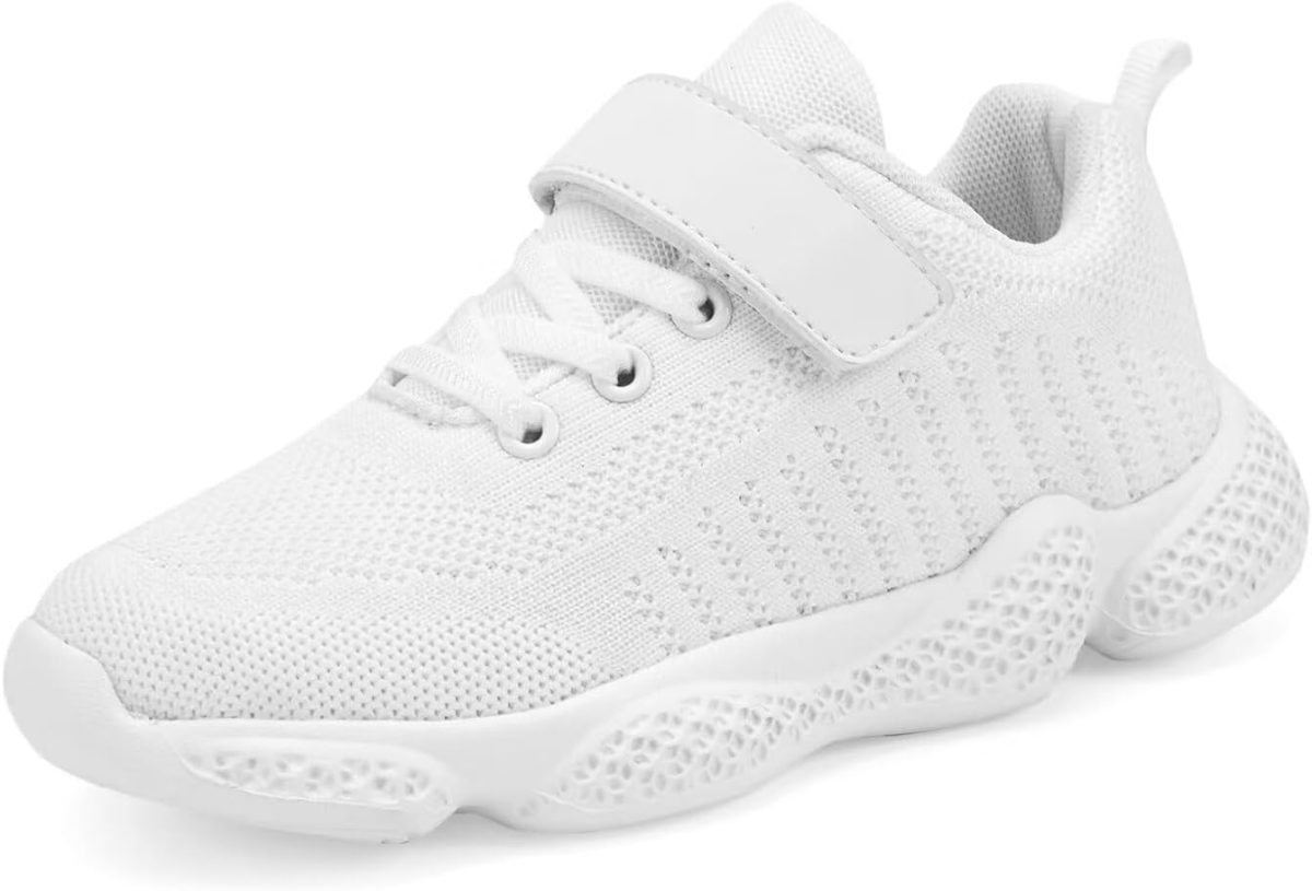 Rtyth Kids Sneakers for Boys Girls Breathable Knit Mesh Sneakers Tennis Running Athletic Shoes Walking Tennis Shoes Toddler/Little Kid/Big Kid