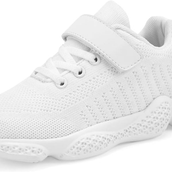 Rtyth Kids Sneakers for Boys Girls Breathable Knit Mesh Sneakers Tennis Running Athletic Shoes Walking Tennis Shoes Toddler/Little Kid/Big Kid