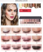 ⁦Joyzzz Nude Eyeshadow Palette, 2 PCS Long Lasting Glitter Eyeshadow, Waterproof High Pigmented Pink Eyeshadow Palette, Beauty Makeup Kit, Colorful Makeup Products for Party, Festival, Daily Use⁩ - الصورة ⁦3⁩
