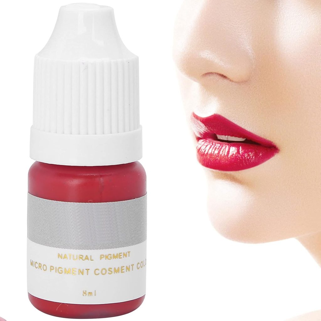 FOKFO Semi-permanent Tattoo Ink, Lip Tattoo Ink, 8ml(#3), Red