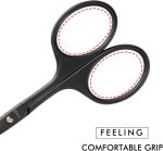 ⁦LIVINGO Nose Scissors, Round Tip Stainless Steel Nostril Scissors, Beard Scissors, Mustache, Nose Hair and Ear Scissors 9.5cm⁩ - الصورة ⁦5⁩