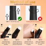 ⁦SWIUKPHE Concealer Serum, 2Pcs Full-Coverage Concealer Liquid Foundation, Complexion Under Concealer and Serum, Eye Concealer Foundation Kit, Eye Ring Corrector for Dark Circles and Puffiness⁩ - الصورة ⁦5⁩