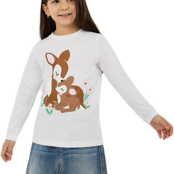 Styli Girls Graphic Print Long Sleeve T-Shirt