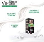 ⁦VIP Hair Color Shampoo Pearl 180 ml Black⁩ - الصورة ⁦6⁩