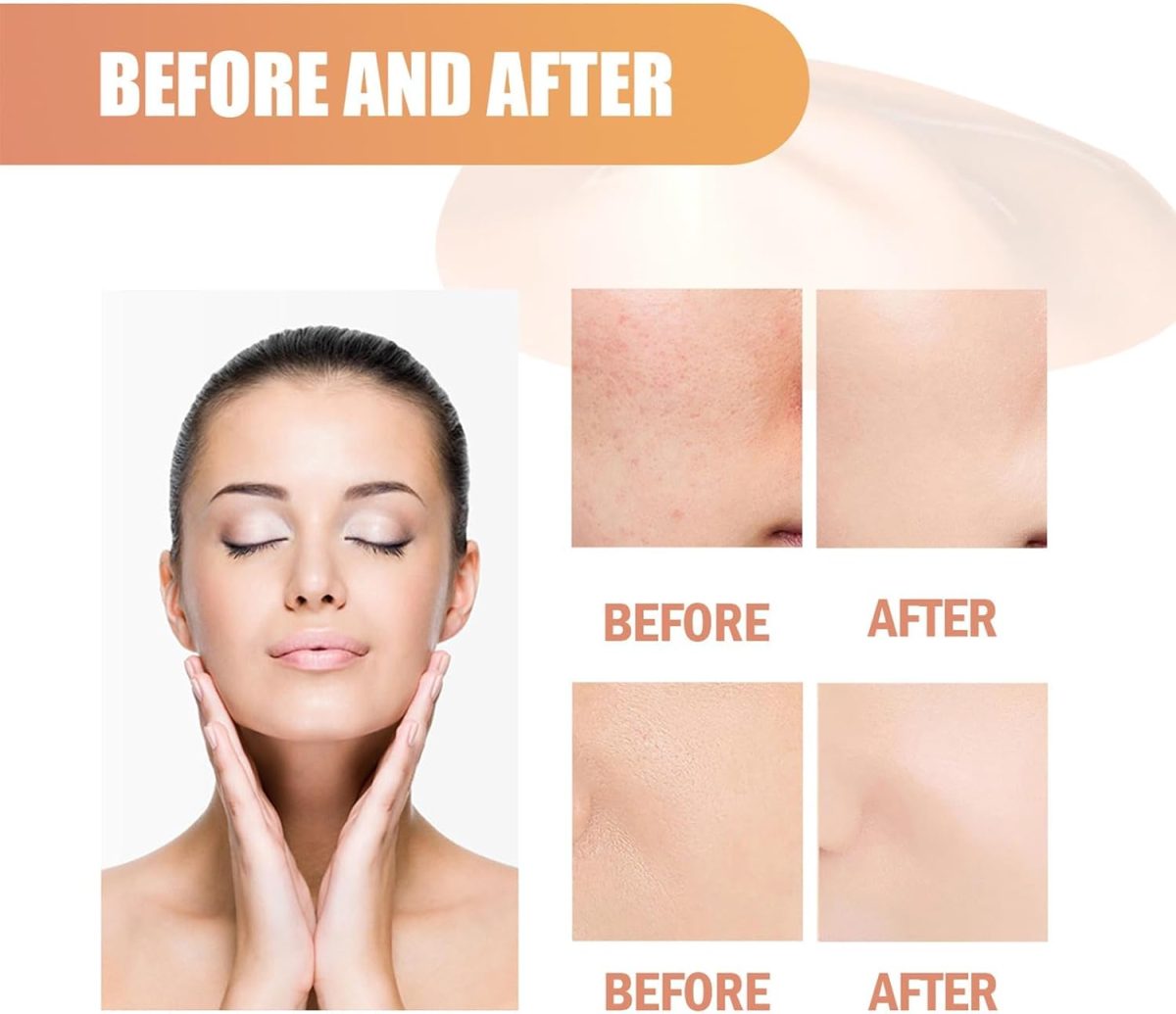 ⁦Azonee Concealing Face Primer, Hydrating Cream Full Coverage Foundation Balm, Highly Compatible Silicone Primer, Invisible Pore Facial Primer, Long Lasting Colour Correcting Cream, Oil Control⁩ - الصورة ⁦5⁩