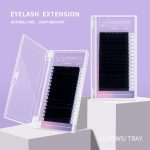⁦16 Rows Volume Classic Eyelash Extension 0.05 D Curl 10mm Matte Black Individual False Eye Lashes Extension Salon Use Natural Soft Fake Eyelashes Supplies (0.05 D, 10mm)⁩ - الصورة ⁦7⁩