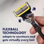 ⁦Gillette ProGlide Shield Men's Razor Handle + 4 Blade Refills, Holiday Gifts for Men⁩ - الصورة ⁦6⁩