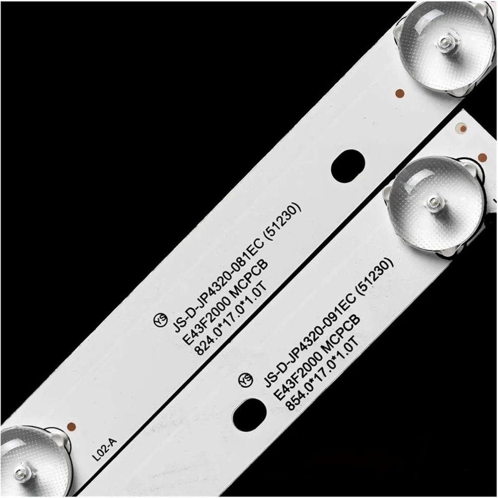SHYHHTS 6V 2W 854mm And 834mm LED TV Bar for A/T.A 43inch JS-D-JP4320-081EC(51230) 3Pcs/Set Backlight TV Repair 43L35 E43F2000