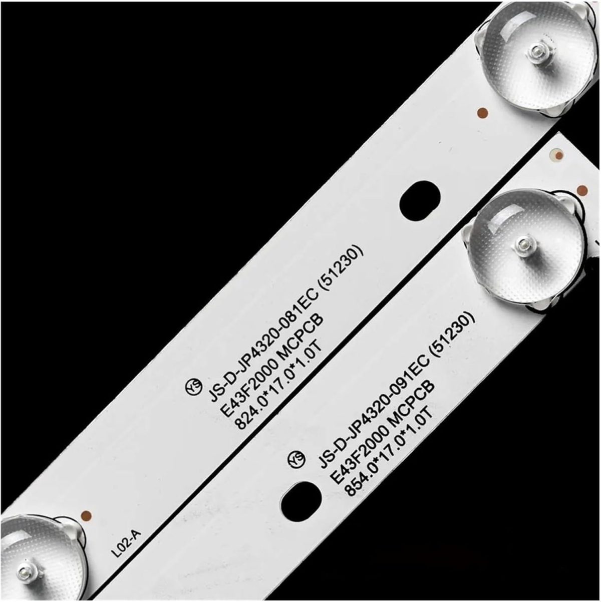 SHYHHTS 6V 2W 854mm And 834mm LED TV Bar for A/T.A 43inch JS-D-JP4320-081EC(51230) 3Pcs/Set Backlight TV Repair 43L35 E43F2000
