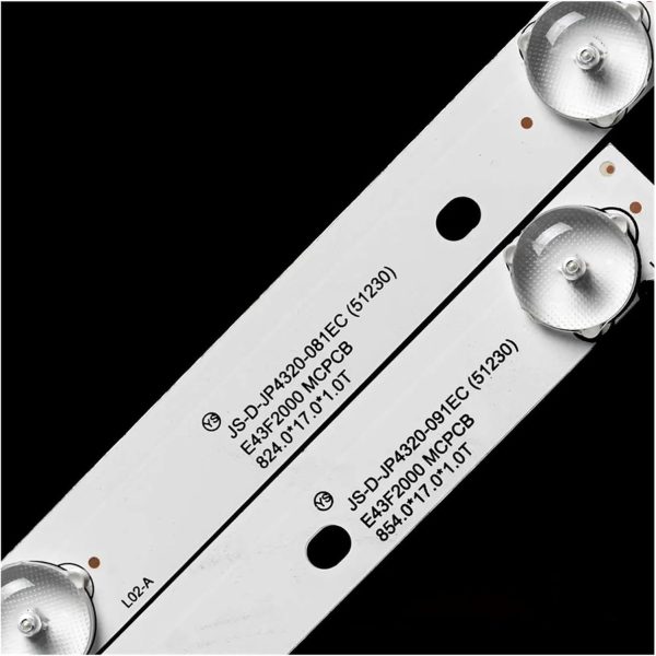 SHYHHTS 6V 2W 854mm And 834mm LED TV Bar for A/T.A 43inch JS-D-JP4320-081EC(51230) 3Pcs/Set Backlight TV Repair 43L35 E43F2000