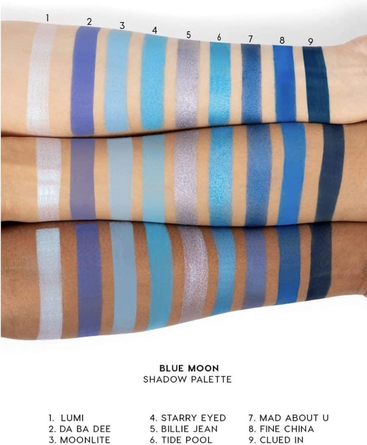 ⁦Colourpop Blue Moon Eyeshadow Palette⁩ - الصورة ⁦3⁩
