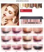 ⁦Joyzzz Nude Eyeshadow Palette, 2 PCS Long Lasting Glitter Eyeshadow, Waterproof High Pigmented Pink Eyeshadow Palette, Beauty Makeup Kit, Colorful Makeup Products for Party, Festival, Daily Use⁩ - الصورة ⁦2⁩