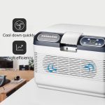 ⁦Car Refrigerator, Portable 12V/24V Car And Home Dual-use Small Mini Refrigerator, Dual-purpose Cold And Heating, Low Noise Operation, Intelligent Cycle Dual-core Cooling (Size : 19L)⁩ - الصورة ⁦3⁩